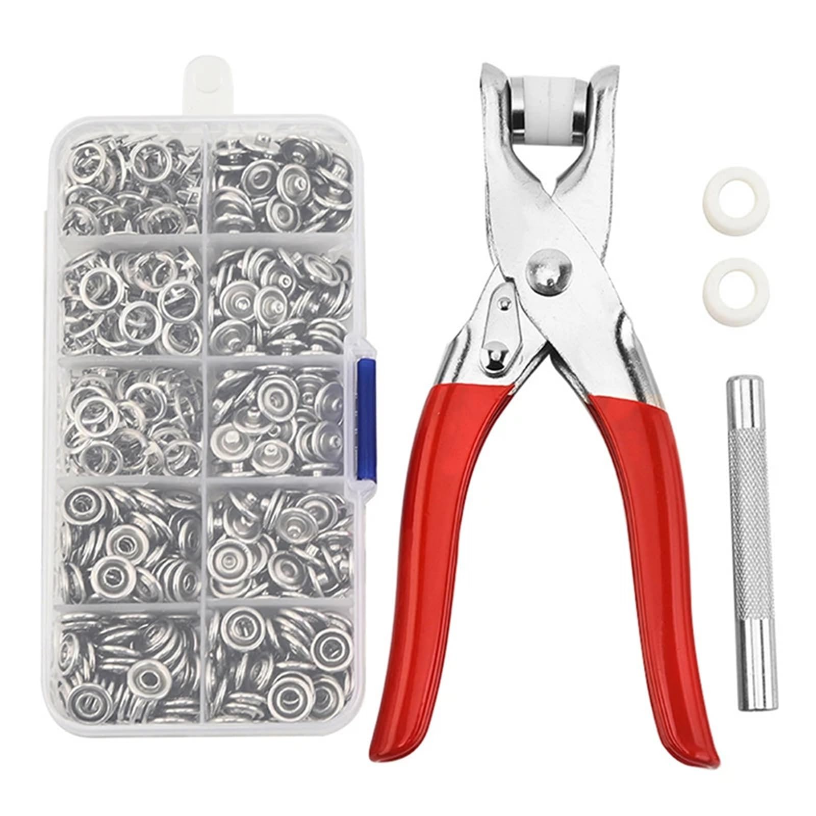 Press Studs Snap Snaps Buttons Pliers Set Snap Fasteners Kit Tool Sewing Press Studs for Installing Clothes Bags(1set)