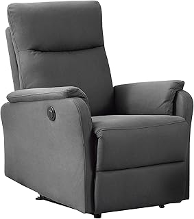 Z-hom Relaxsessel Fernsehsessel Elektrisch Verstellbar Massagesessel, Ergonomische Sessel zum Fernsehen, Arbeiten und Schlafen (Grau)