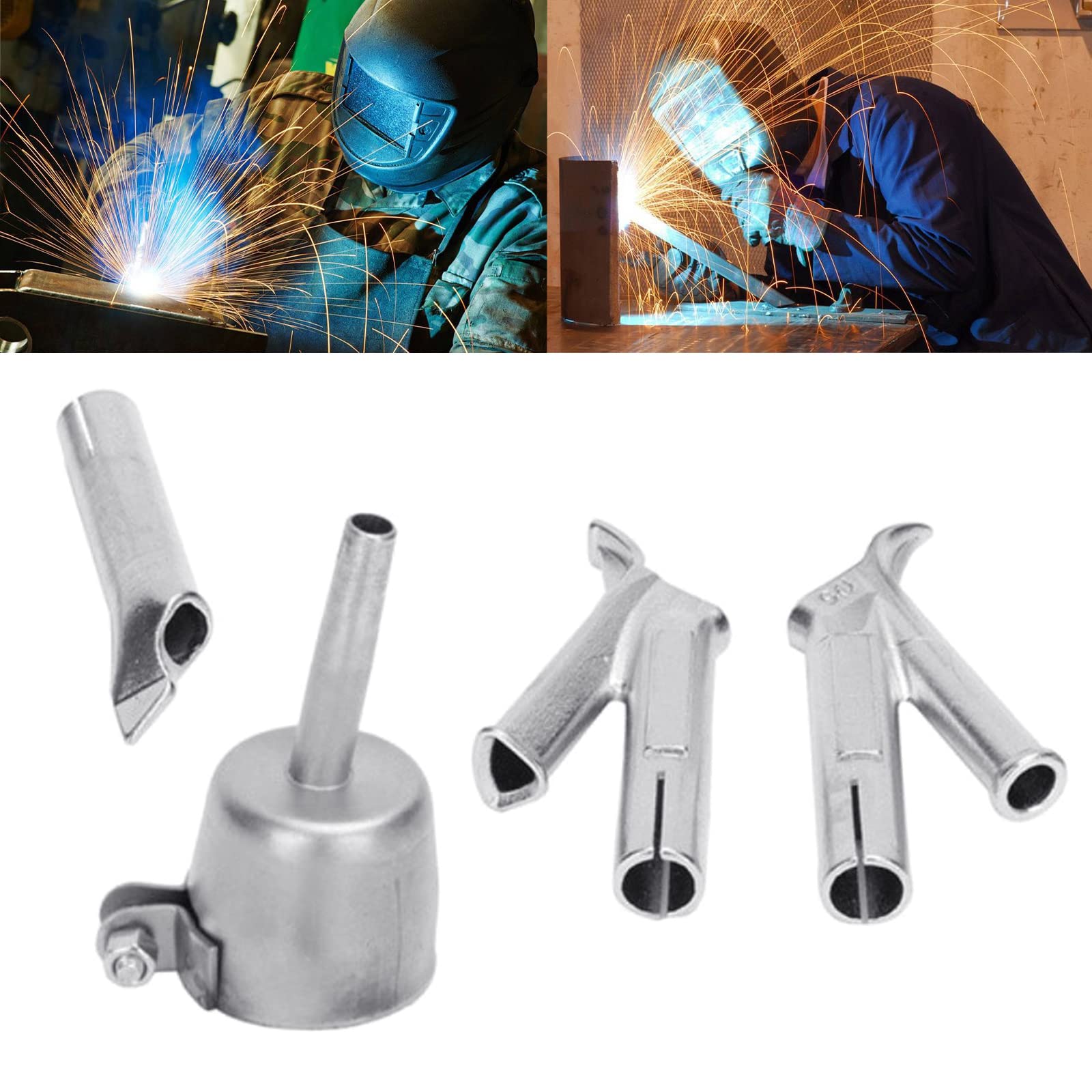 ohohulo Hot Air Welding-Gun Weld Nozzle 304 Stainless Steel Speed Welding Nozzles Replacement Heat-Gun Tip for PVC