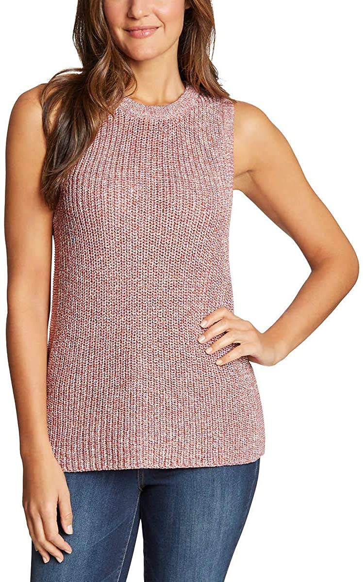 Ella MossLadies' Sweater Tank (Coral Flames, Medium)