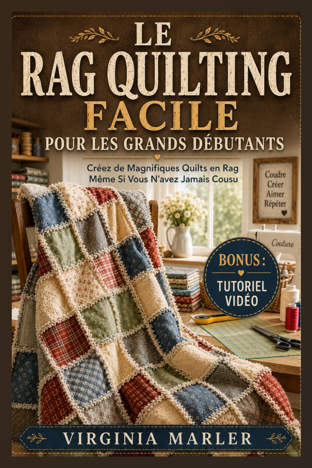 LE RAG QUILTING FACILE POUR LES GRANDS DÉBUTANTS: Créez de Beaux Rag Quilts Faits Main, Même Si Vous N'avez Jamais Cousu