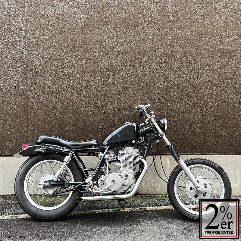 masa君　sr400 ドラッグマフラー　ステンレス製 トルクコーンドラッグパイプマフラー SR400/500 / 2％er