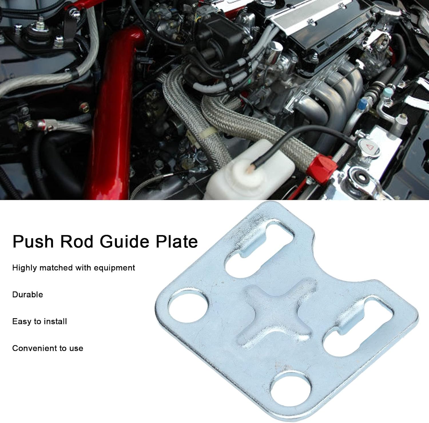 Luocute Push Rod Guide Plate for 168F Engine, 10 Pack Iron