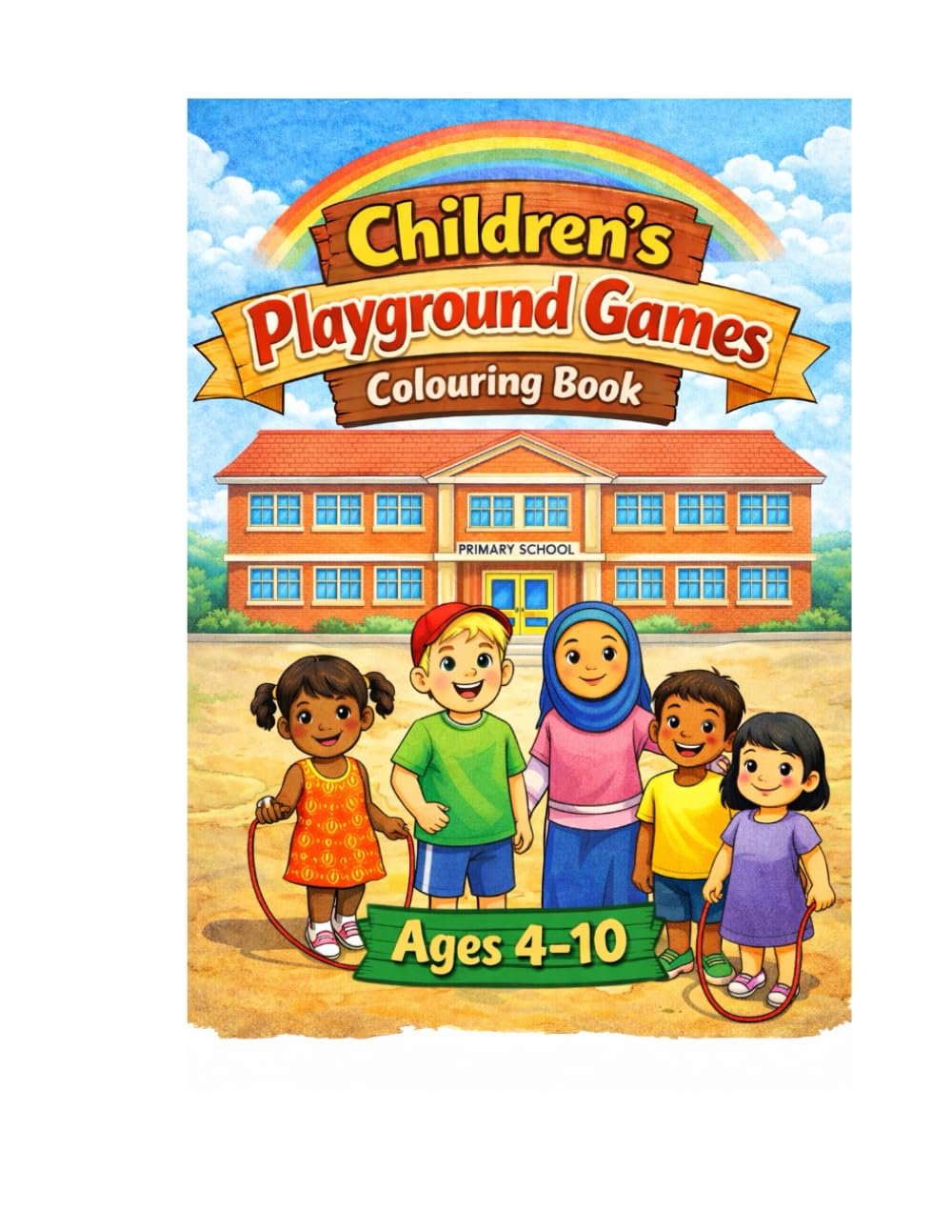 Children's Playground Games Colouring Book