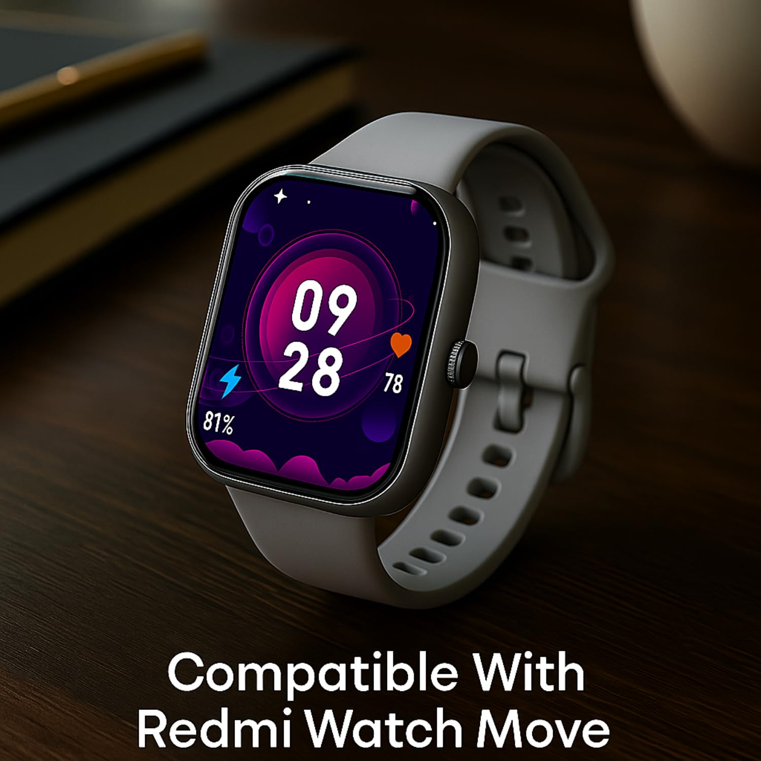 Kapture Straps Compatible with Redmi Watch Move, Redmi Watch Move Strap TPU Watch Straps - Quick Release Watch Bands Soft Waterproof for Men Women — Amazon image 2