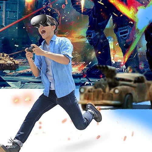 Miniatura 2 de Gspmoly Gafas de protección ocular de realidad virtual 3D con luz azul para realidad virtual pantalla grande de 7 pulgadas compatible con sistema