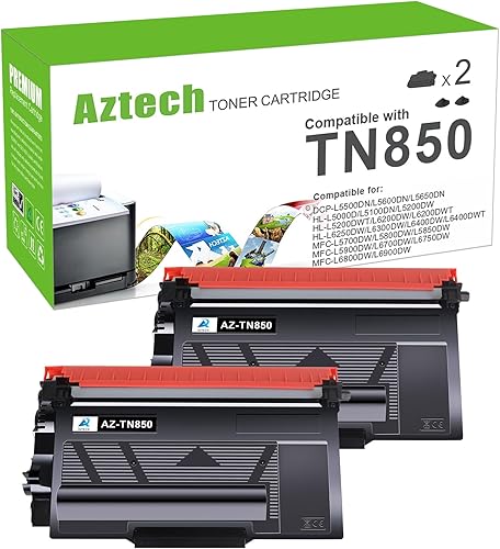 Aztech - Cartucho de tóner compatible con Brother TN850 TN-850 TN 850 Brother HL-L6200DW HL-L5200DW MFC-L5900DW MFC-L5850DW HL-L6200DWT MFC-L5700DW