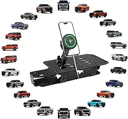 Suporte magnético para celular Toyota Tundra 2025 compatível com Toyota Tundra 2025 2026 Acessórios Suporte de metal para celular Suporte de plataforma