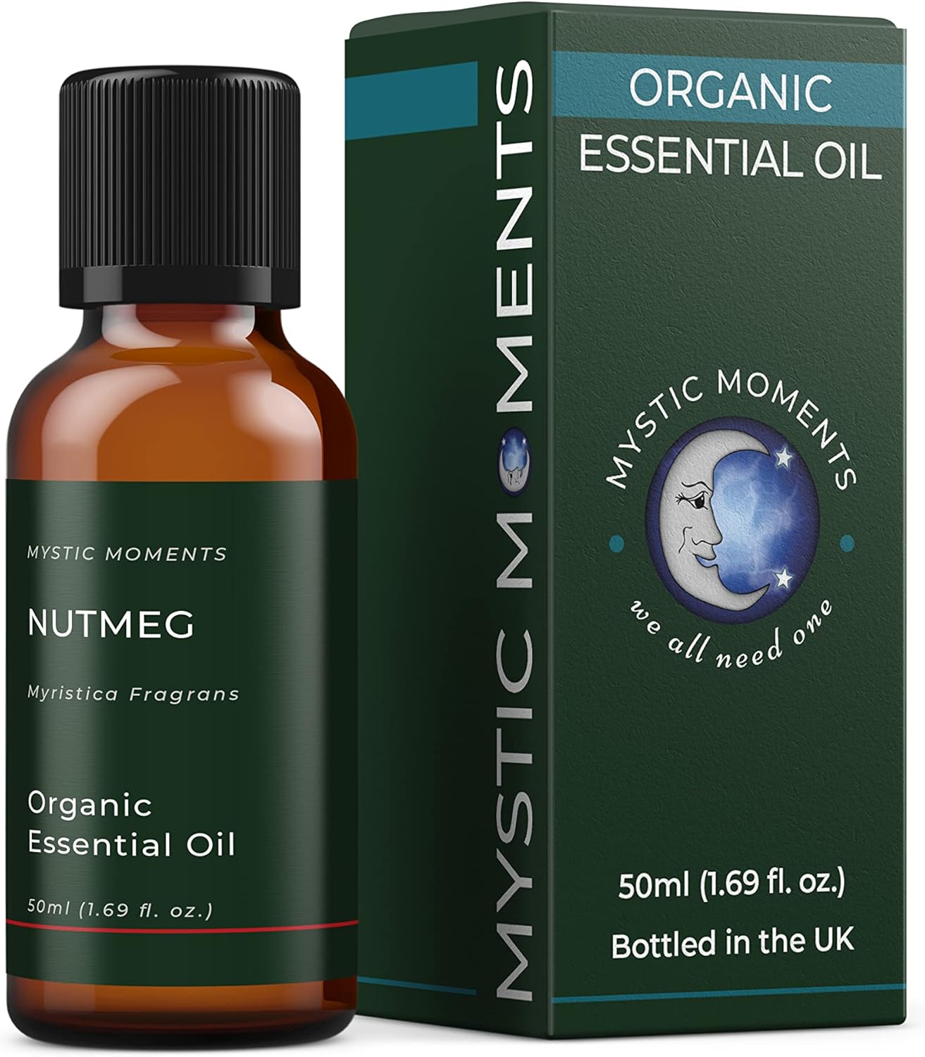 Mystic Moments | Nutmeg Organic Essential Oil - 50ml - 100% Pure