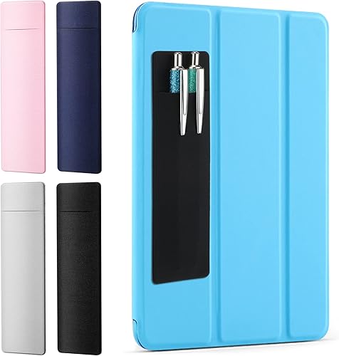 Miniatura 2 de Marspark Juego de 12 soportes para bolígrafos para cuadernos, incluye soporte adhesivo para bolígrafos y clips de metal para lápices, se ajustan a