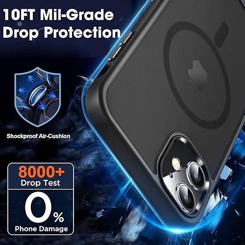 Miniatura 4 de MOCCA Funda magnética fuerte para iPhone 12iPhone 12 Pro, compatible con Magsafe protección contra caídas de grado Mil Funda protectora delgada a