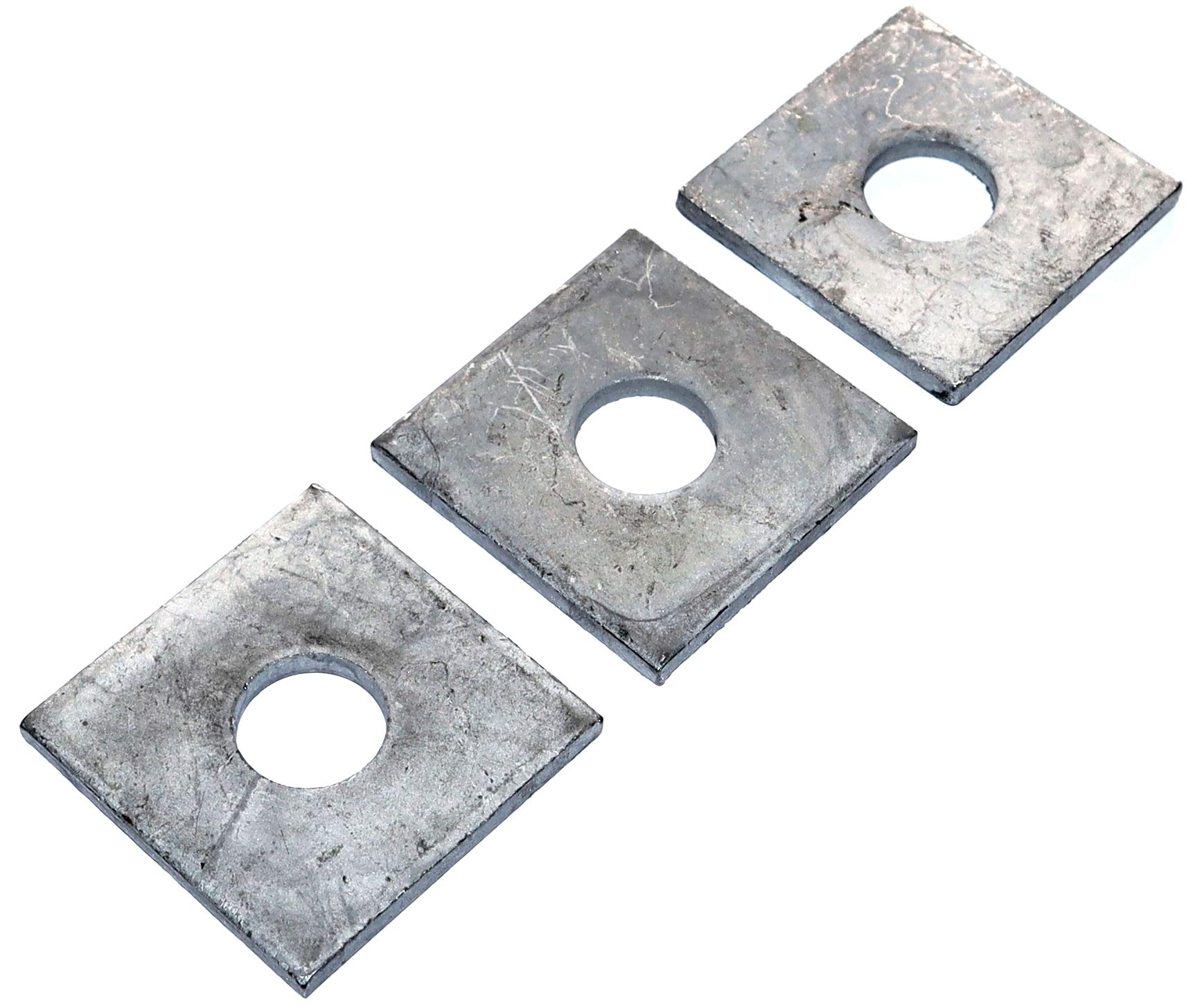 DIN 436 - Arandela cuadrada con orificio 22 M20 de acero galvanizado en caliente, número de piezas 25 arandelas cuadradas para construcciones de madera