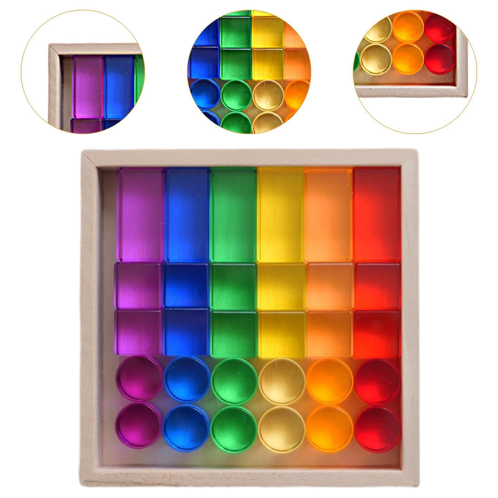 Juego de Bloques Cúbicos Apilables para Desarrollar La Motricidad Estuche de Almacenamiento de Colores.