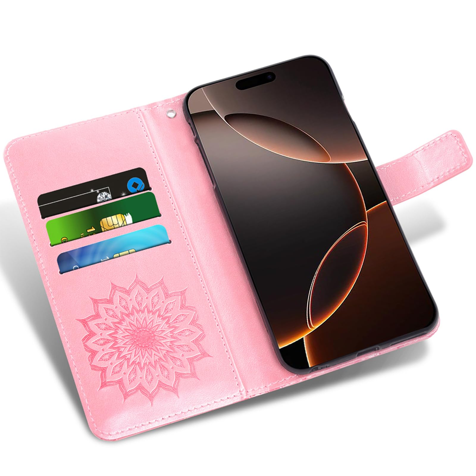 Asuwish Custodia Per IPhone 16 Pro 6.3 Pollici Portafoglio Cell