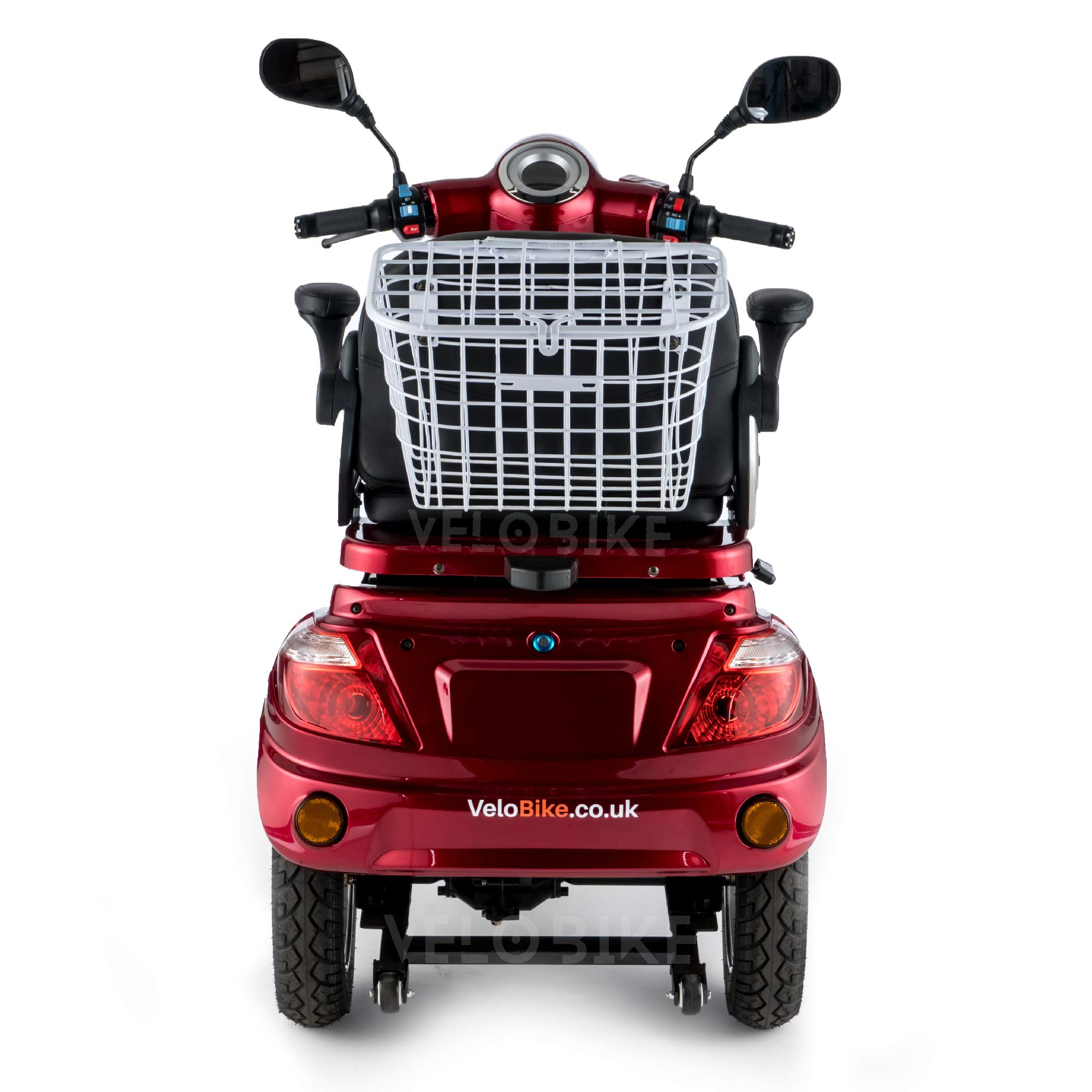 ZT15 VELECO Elektromobil, Veicolo Elettrico per Anziani, Disabili, Senior, Triciclo, 12 km/h ROSSO