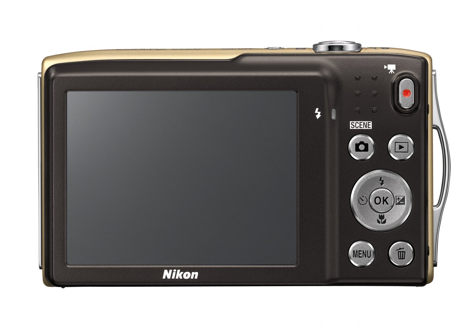 Nikon COOLPIX S3300 Compact Digital Camera - Gold (16MP, 6x