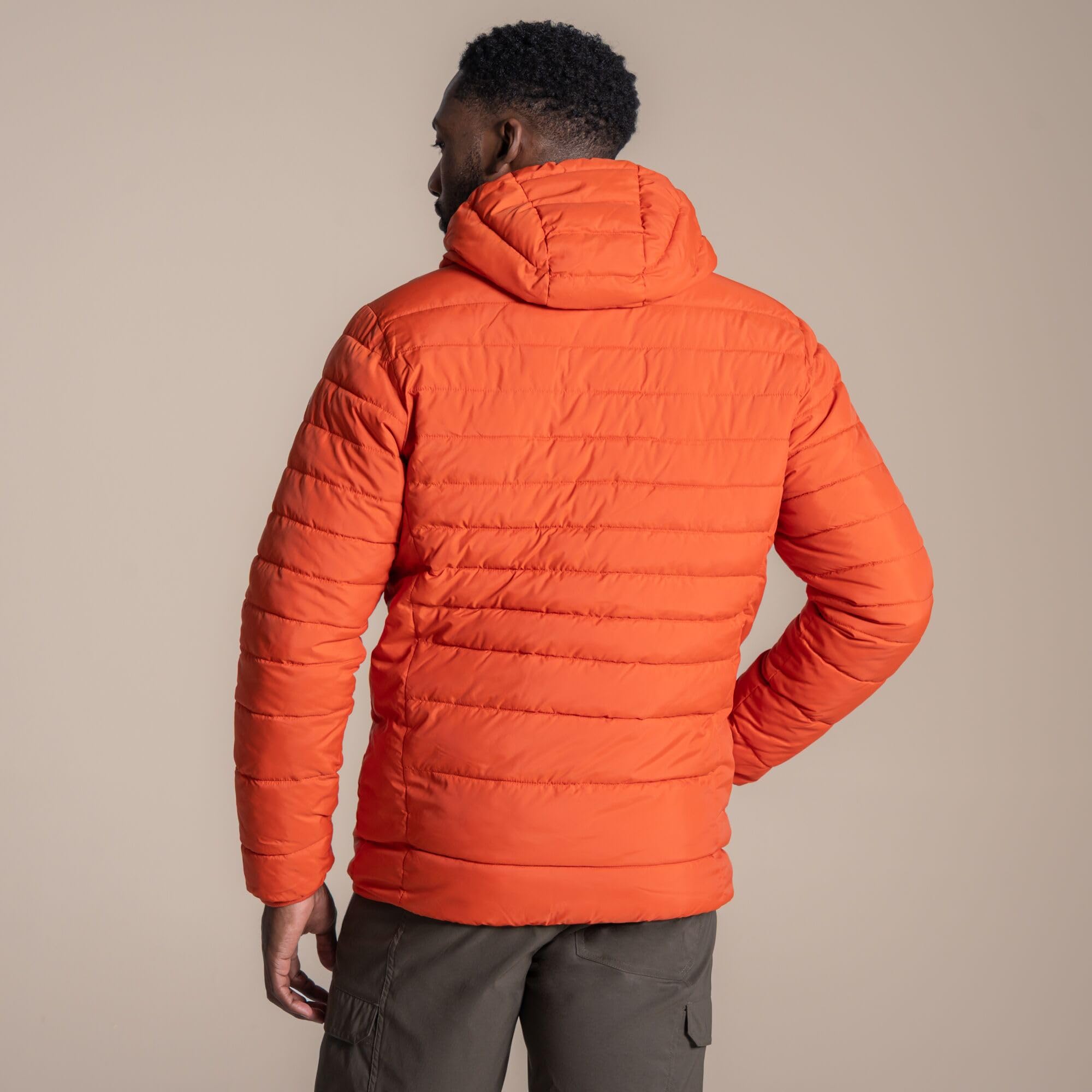 Craghoppers Complite IX - Chaqueta con capucha para hombre, plegable, abrigo térmico compresible