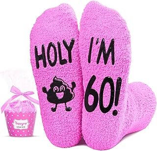 HAPPYPOP 55th 60th Birthday Funny Gifts - Socks for Older Women in Their 50s