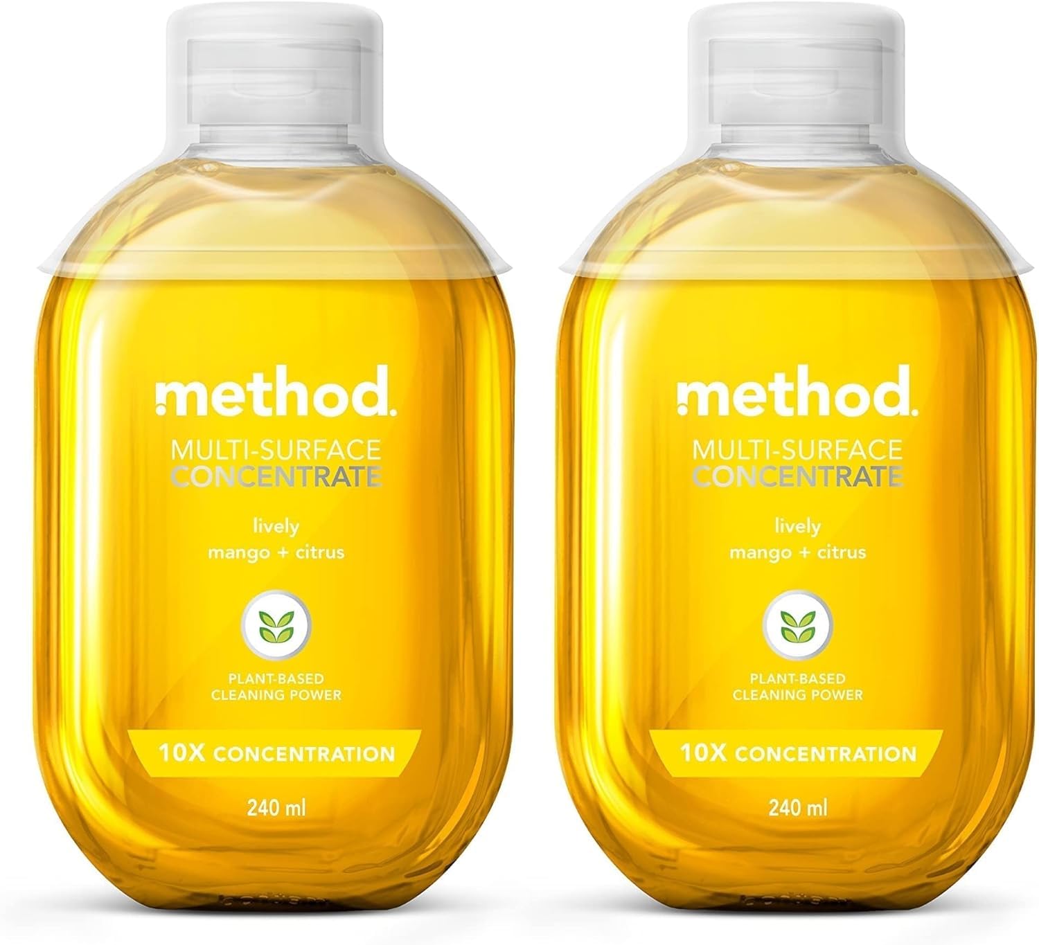 Method All Purpose Cleaner, Concentrated, Lively, Mango & Citrus fragrance, 2x240ml (Pack of 2)