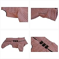 Vista 3 de Chaleco cálido para perros de doble capa, chaleco reflectante impermeable a prueba de viento para 4 patas, disfraz de patinaje al aire libre