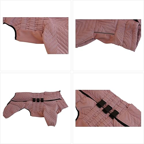 Miniatura 3 de Chaleco cálido para perros de doble capa, chaleco reflectante impermeable a prueba de viento para 4 patas, disfraz de patinaje al aire libre