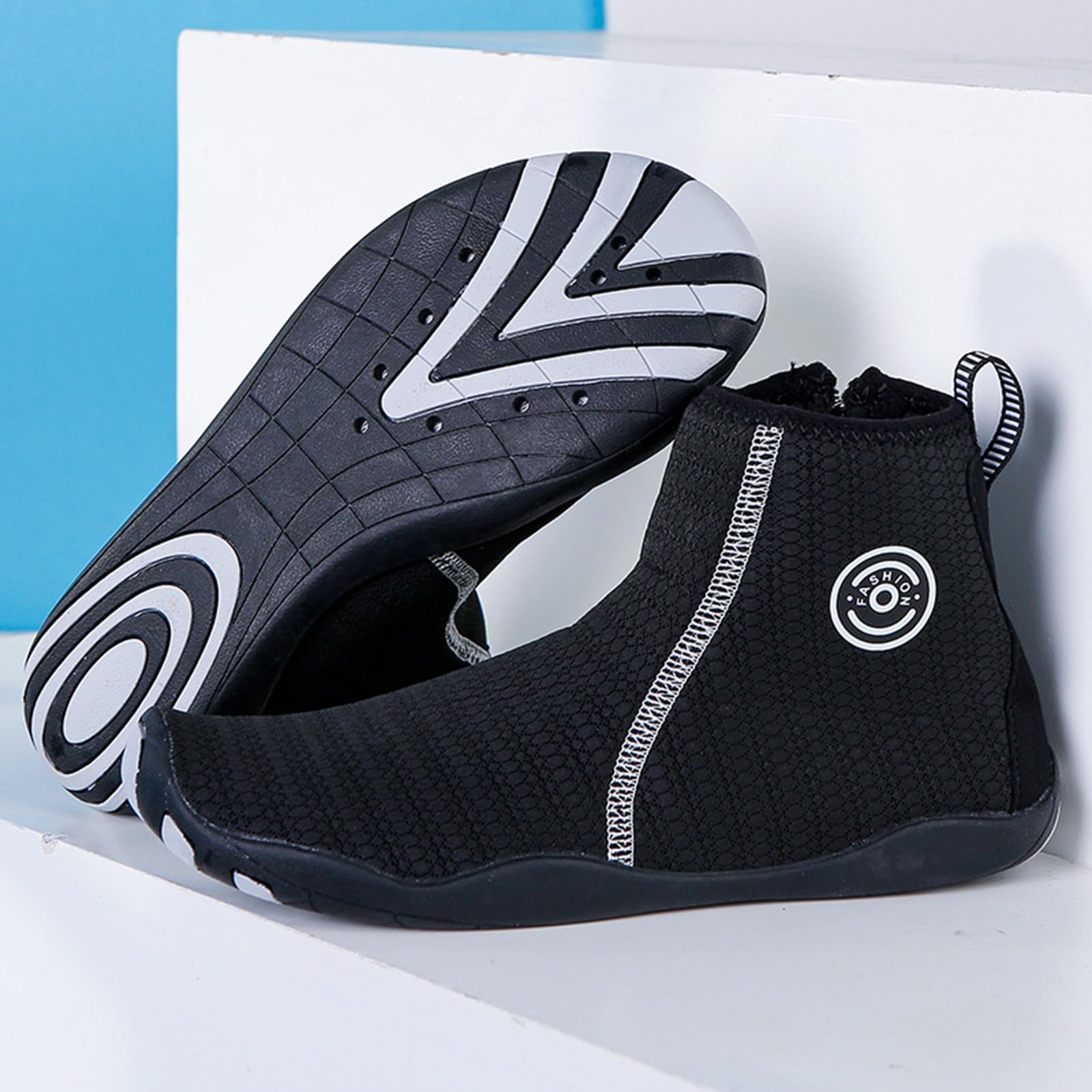 Leichte Wasserschuhe für Herren, atmungsaktiv, schnelltrocknend, Aqua-Socken für Strand, Schwimmen, Schnorcheln, Surfen, Yoga, athletisch, Barfuß, Wassertrainer