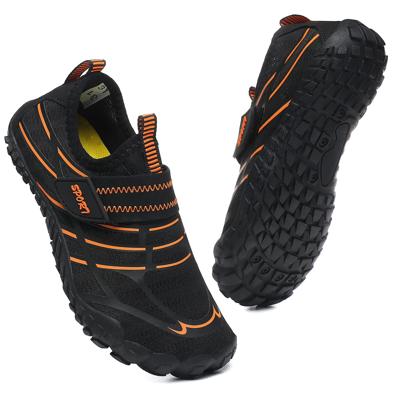 PiDaGlobal Zapatos de Agua Calcetines Descalzos de Secado rápido Antideslizante para Niñas Niños Piscina de Playa Natación para Buceo Ejercicio