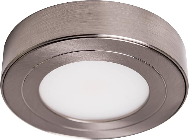 Armacost Lighting 213411 Warm White Purevue Dimmable Led Puck Light | Dimmable, Under Cabinet, 2.75 Inch Diameter, Hardwired, Low Voltage, Warm White Light