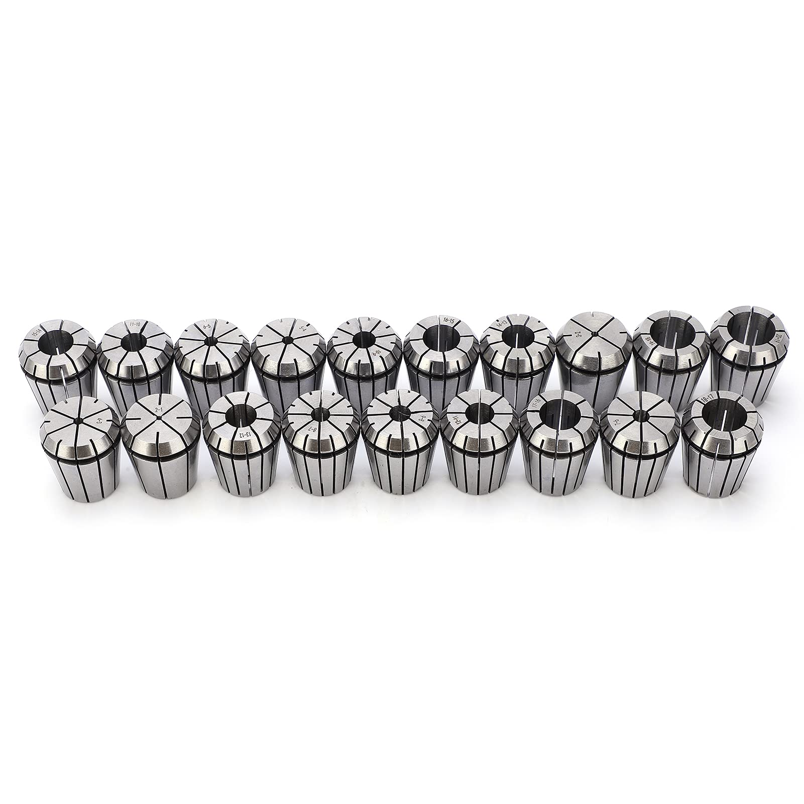 Ejoyous ER32 Ressort Collet Set 19 Pièces, ER32 Pince de Serrage 2-20mm Mandrin de Serrage Haute Précision, pour Machine de Gravure CNC et Outil de Tour de Fraisage