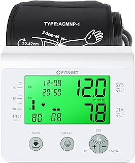 Blood Pressure Monitor, Upper Arm BP Monitor, Automatic Digital BP Machine | Adjustable Blood Pressure Cuff, Home Use, B