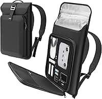Smatree Mochila Impermeável para Transporte de Dji Mini 2/1, Bolsa Rígida para Viagem para Acessórios de Drone Dji Mini E Gopro 13/12/11/10/9/8/7/6/5 (Somente A Mochila)