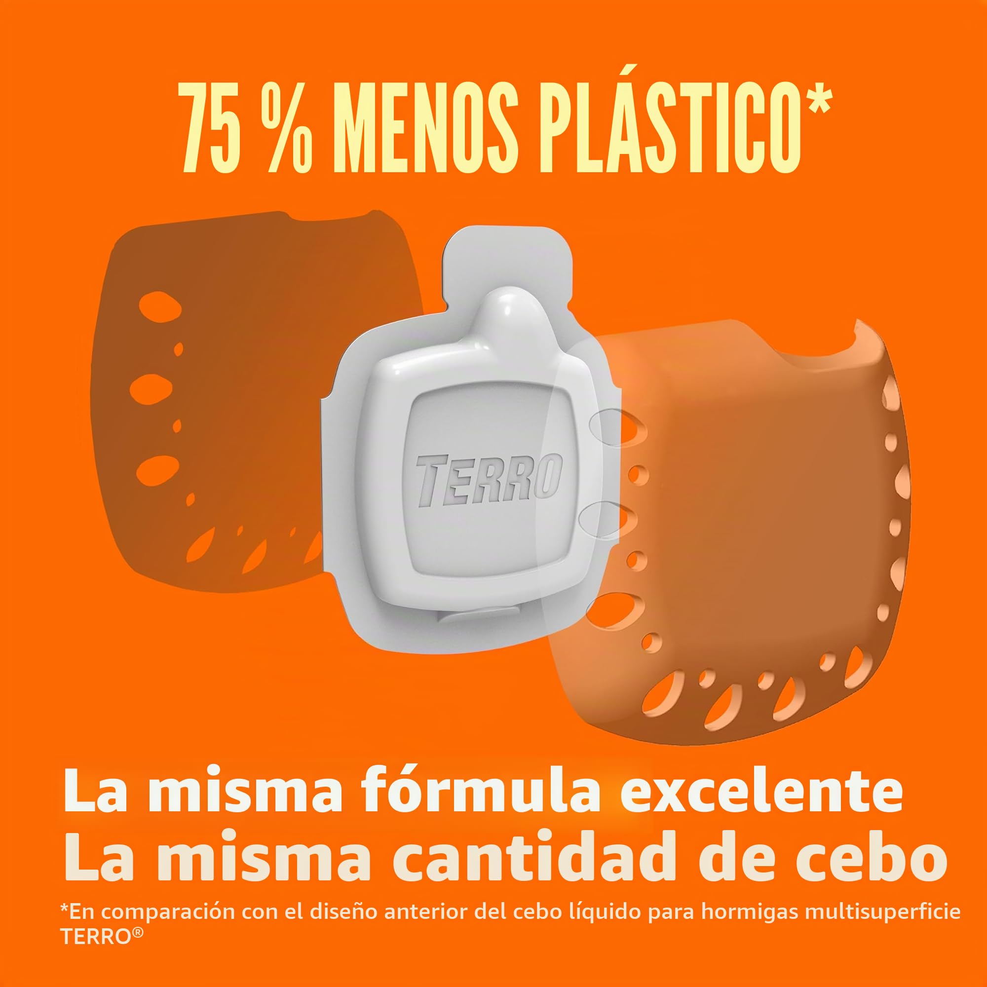 TERRO Cebos líquidos para Hormigas para Interiores con Tiras Adhesivas para Cebo Discreto, Trampa para Hormigas Terro y estación de Cebo, Paquete de 4 Unidades, T334B