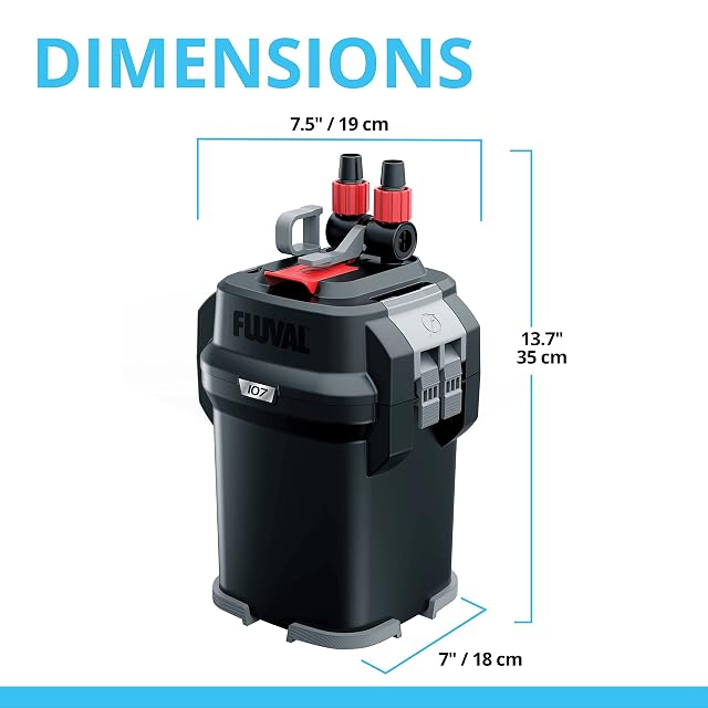 Foto 7 de 8 de Fluval A440 107 Filtro Externo, Schwarz, 550 l/h