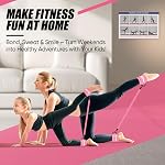 Resistance Bands with Ankle Straps, Ankle Weights Bands for Working Out, Exercise Band for Women Leg and Glute, Booty Workout Equipment for Kickbacks,Butt and Hip Training, Home Gym Fitness Equipment