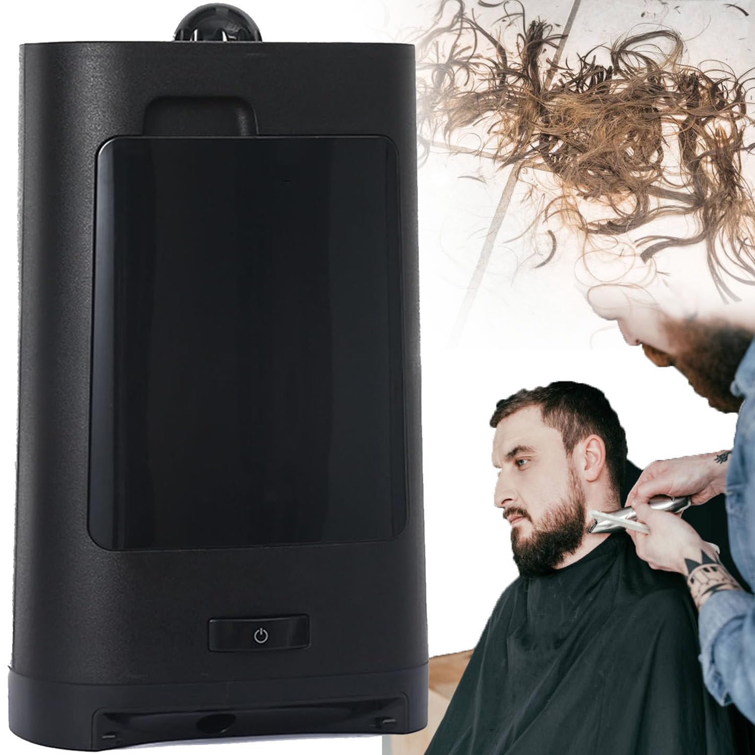 Aspiradora de SalóN con Cabello Roto, 1400 W Vacú Profesional, Aspiradora Estacionaria Sin Toque, Basura EléCtrica de BarberíA, para Boutiques y Hoteles de Cocina