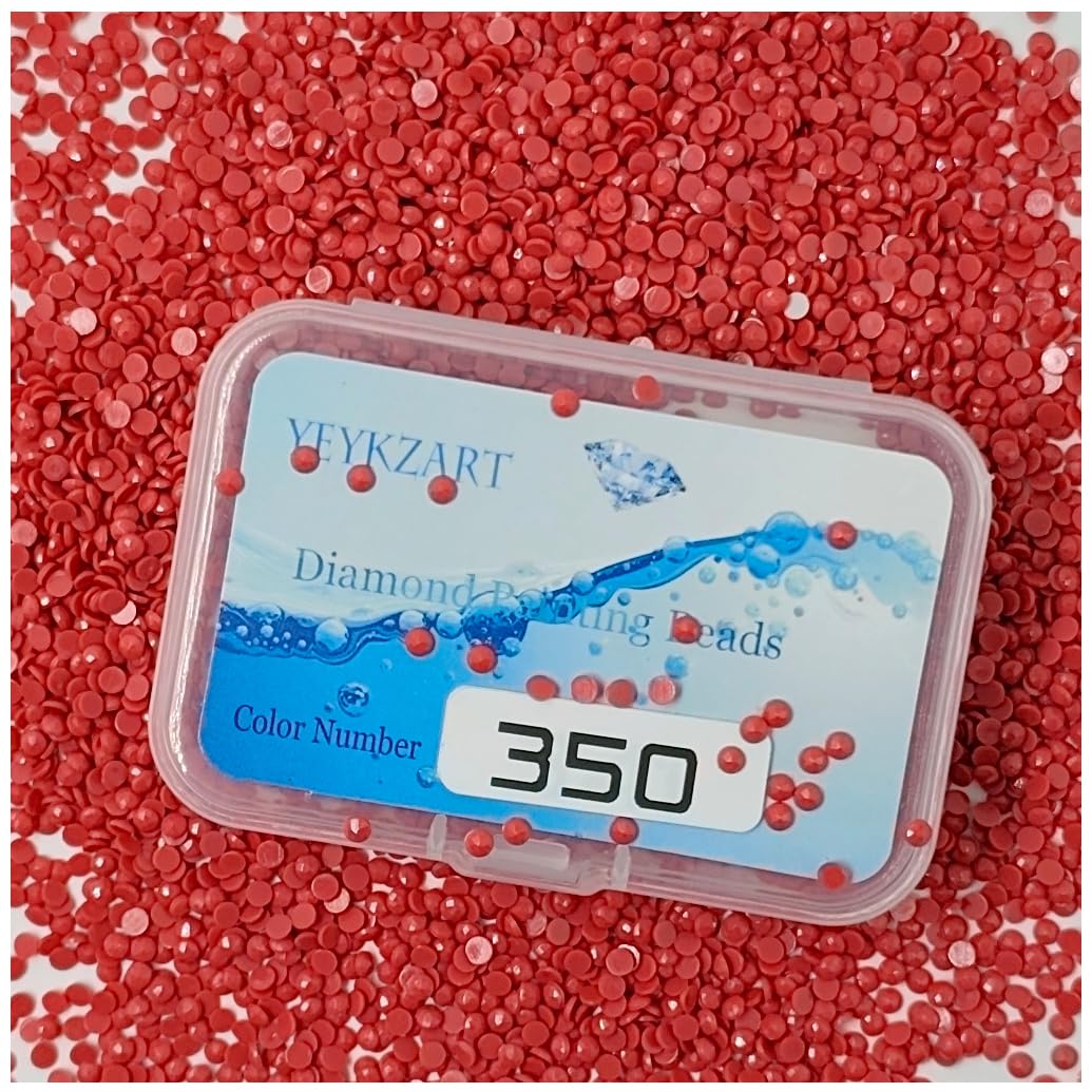 YEYKZART 350 Diamond Painting Replacement Round Diamonds Beads Rhinestones Accessories for Diamond Art Missing Color 3500 PCS — image 1