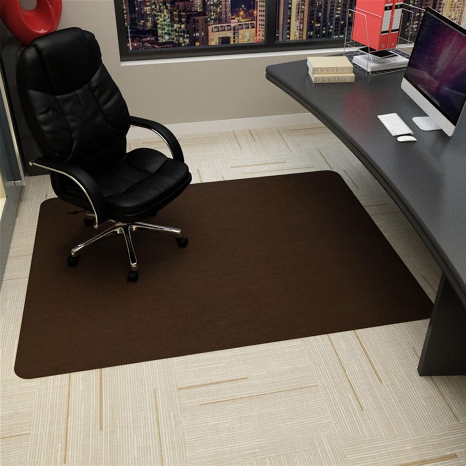 Tapis de Chaise Polyvalent pour Tapis, sols durs, Tapis de Chaise de Bureau à Domicile, 40x100 50x120 70x150 80x160 90x180 cm, Tapis de Chaise de Bureau à Glissement Facile (Size : 70x70cm