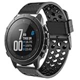 Compatible with Wahoo ELEMNT Rival Smartwatch Band, Silicone Replacement Wristbands Sport Strap with Metal Buckle Compatible with Wahoo ELEMNT Rival Smartwatch