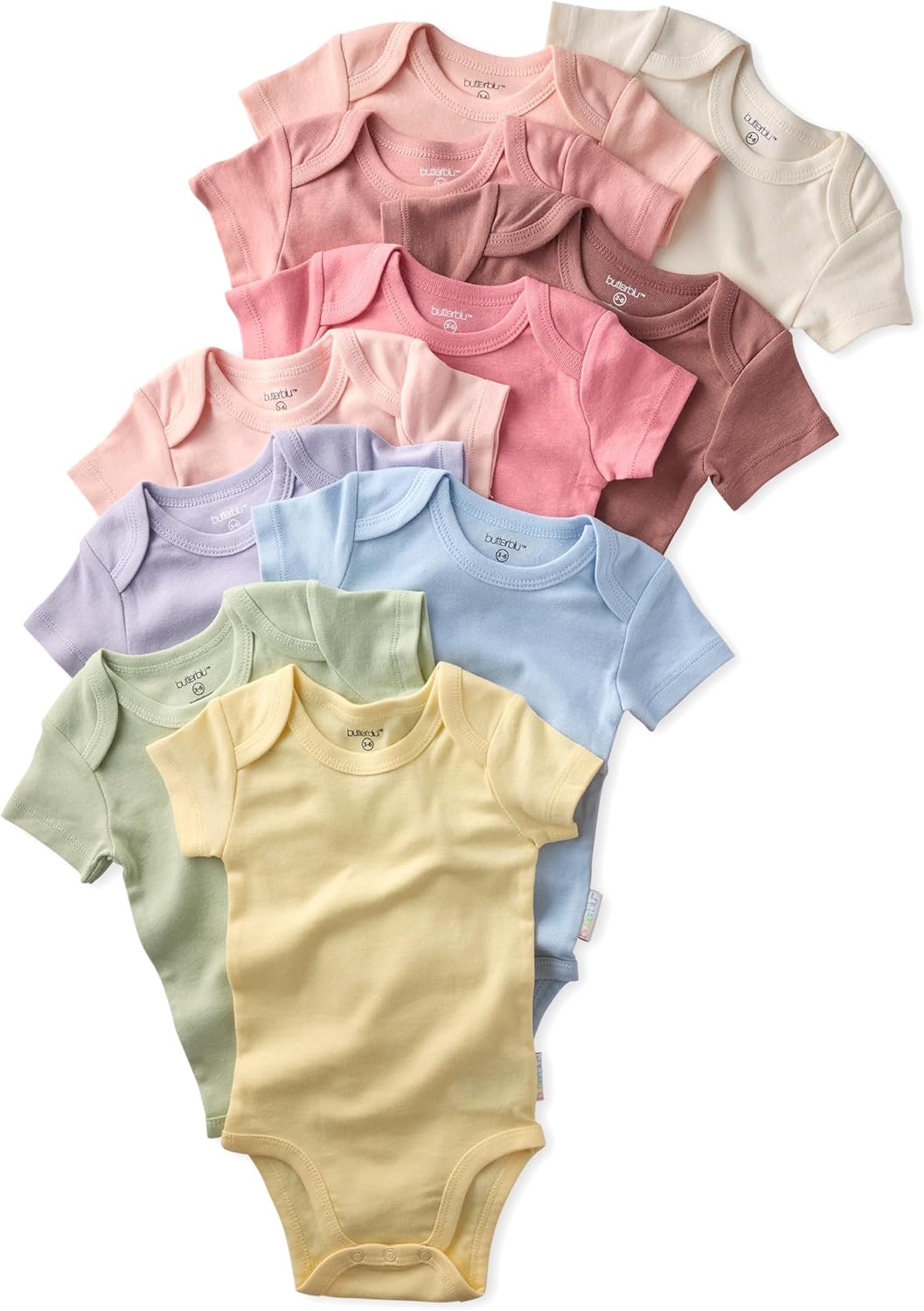 unisex-baby Avery 10-pack Short Sleeve Bodysuits 100% Organic Cotton for Baby Boys & Girls unisex-baby Avery 10-pack Short Sleeve Bodysuits 100% Organic Cotton for Baby Boys & Girls