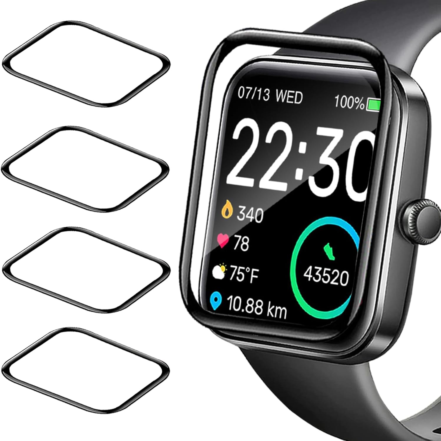 Comprar pupvus 4 Packs Compatible with SKG Smart Watch Screen Protector