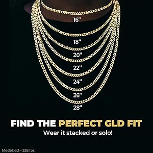 Amazon.com: GLD Clustered Tennis Necklace - Iced Out Chain for Men