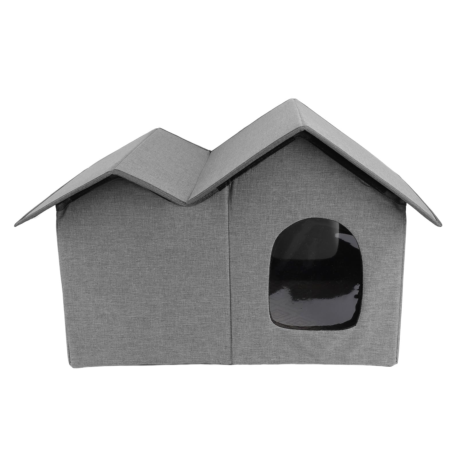 Sxhlseller Tenda Rifugio per Gatti Resistente all'acqua |Spaziosa Cuccia per Gatti Chiusa per Interni Ed Esterni, Rifugio Portatile per la Privacy per Piccoli Spazi, Grigio Scuro 64x43x39 Cm