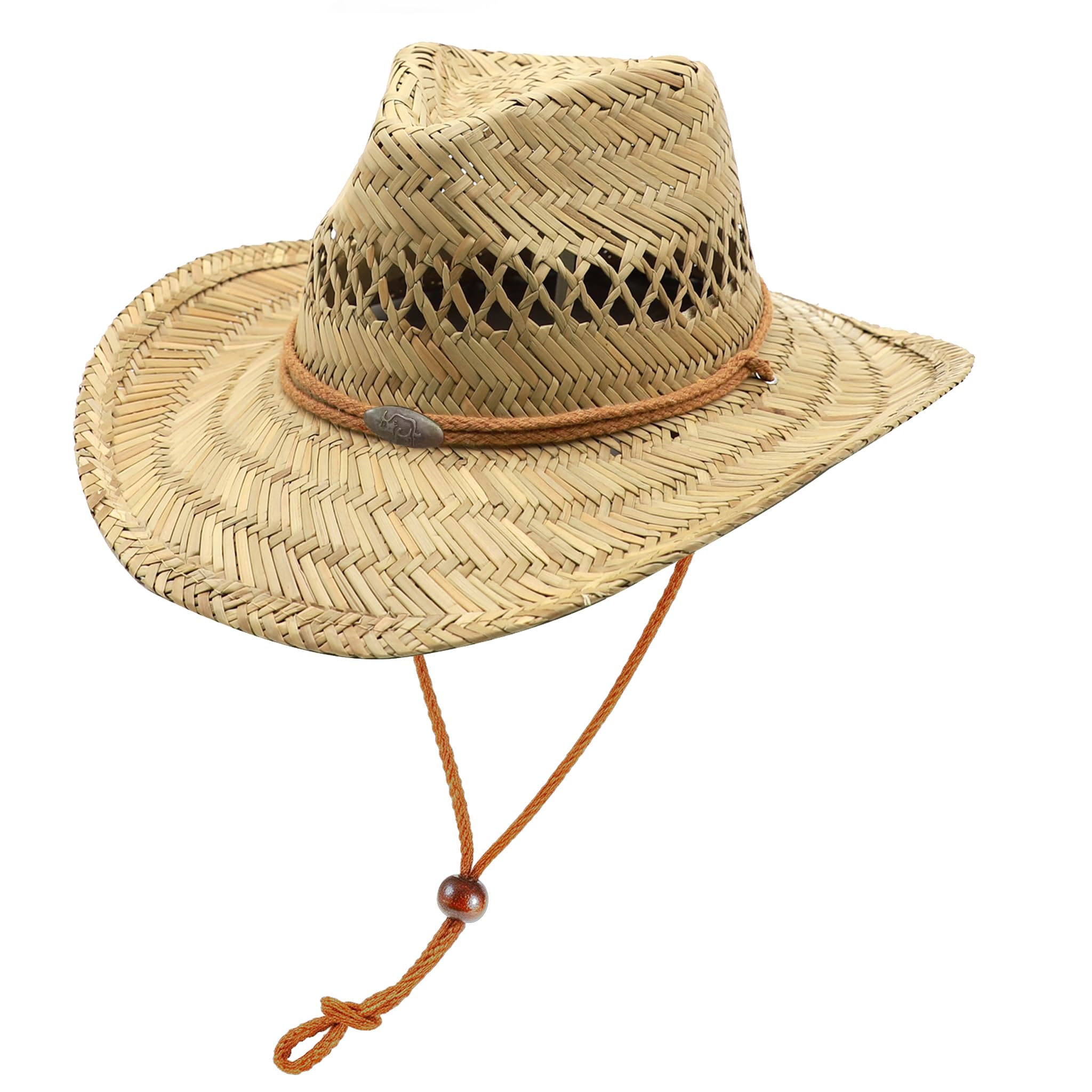Straw Cowgirl Hat for Women Cowboy Hats for Men Wide Brim Sun Hat Shapeable Western Hat Beach Hat