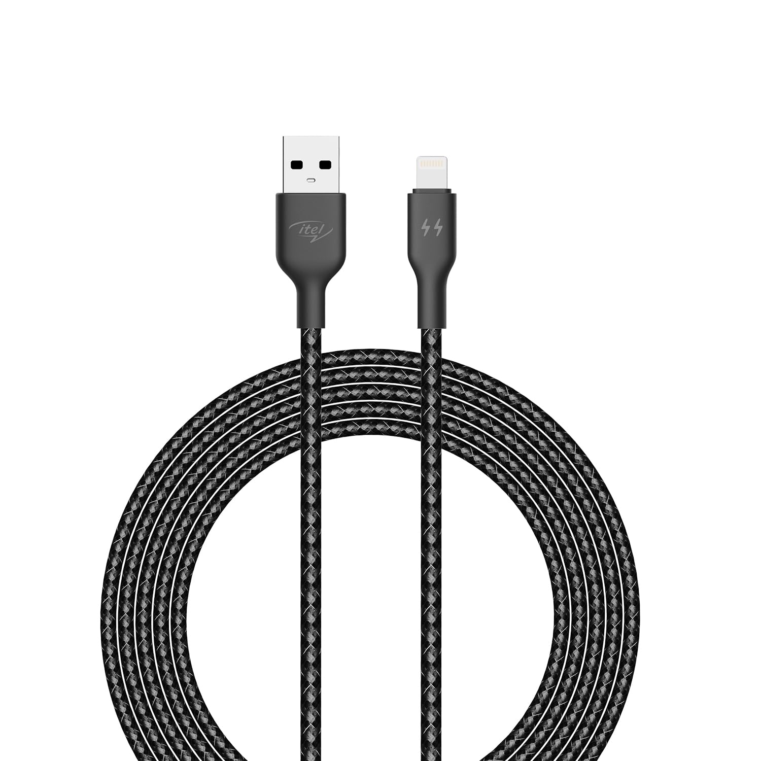 itel Nylon Braided Lightning Cable for iPhone, Apple Devices with 30% Faster Charging, 2.4A Output and 1 Meter Length (Black) (B09TRFTSZG) Amazon Price History, Amazon Price Tracker