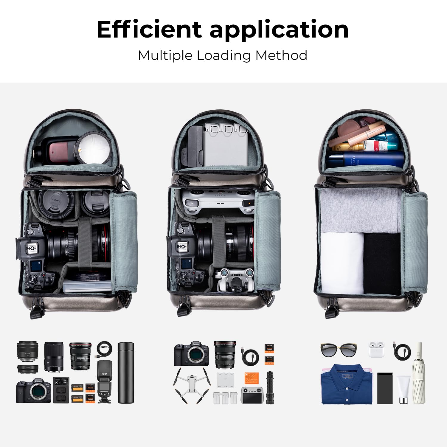 Fotografia Professionale Zaino Fotocamera K&F Concept 32L