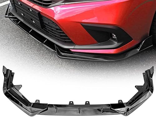 Vista 8 de Archaic Alerón de labio delantero compatible con Civic Sedan/Hatchback de 11ª generación 2022-2024, alerón de barbilla para FE1 FE2 FE4 FL1 FL2 FL4