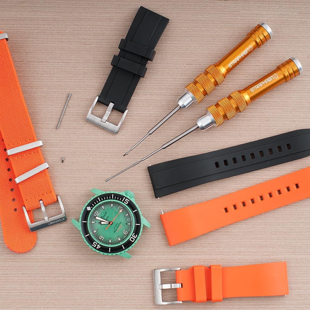 StrapHabit Hex Screwdriver Set for Blancpain X Swatch Scuba Fifty Fathoms - Essential Watch Tool Kit and Watch Band Remover Tool