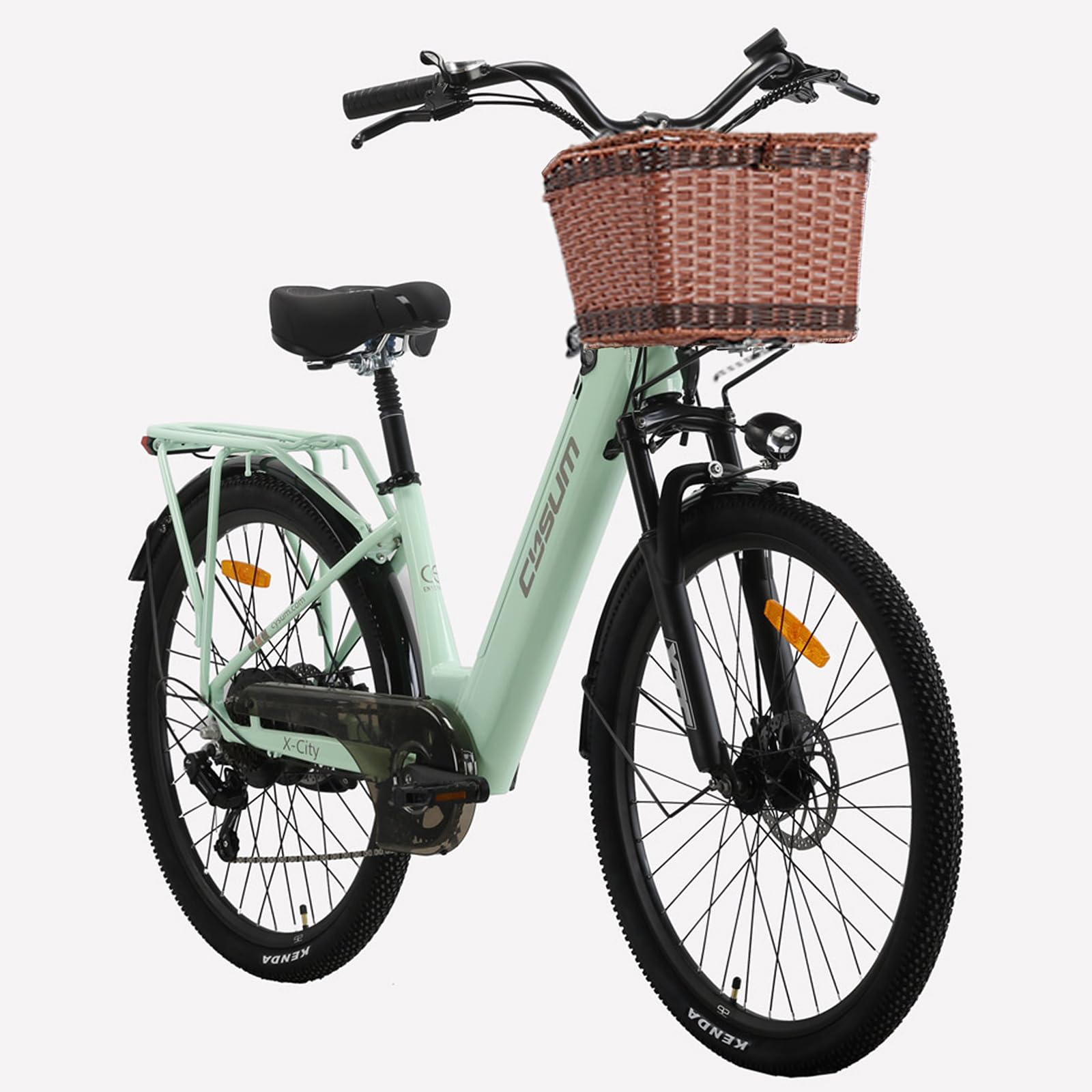 Bici Elettrica Da Donna 26 Pollici – City Bike A Pedalata Assistita, Autonomia Fino A 100 Km