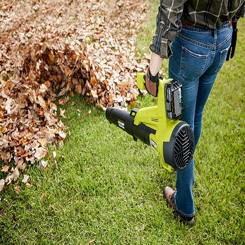 Miniatura 4 de RYOBI ONE+ HP - Kit combinado de recortadora de batería inalámbrica de 18 V y soplador de hojas con batería de 4.0 Ah y cargador