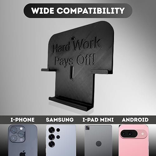 Miniatura 3 de Generic Soporte para teléfono Echo Bike - Soporte para teléfono de bicicleta de asalto aéreo (trabajo duro vale la pena, negro)